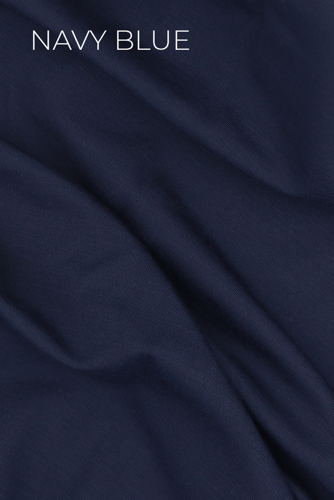 Blue Mountains Made To Order Clothing Dana Skirt Colour Pocket Navy Blue by Honey & Rose